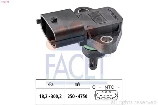 Luftdrucksensor, Höhenanpassung FACET 10.3178 Bild Luftdrucksensor, Höhenanpassung FACET 10.3178
