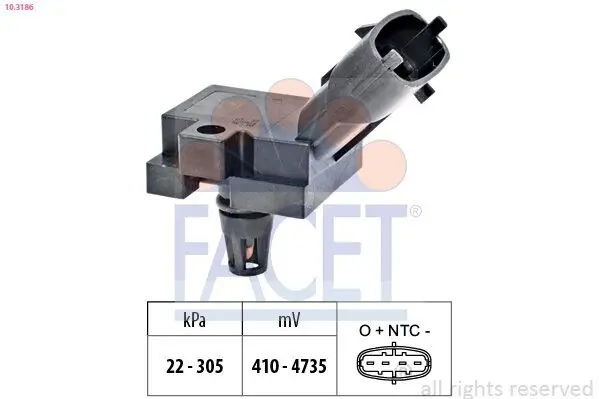 Luftdrucksensor, Höhenanpassung FACET 10.3186