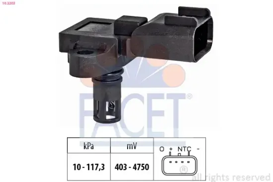 Luftdrucksensor, Höhenanpassung FACET 10.3203 Bild Luftdrucksensor, Höhenanpassung FACET 10.3203