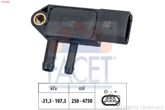 Sensor, Abgasdruck FACET 10.3266 Bild Sensor, Abgasdruck FACET 10.3266