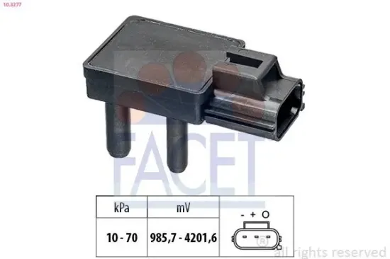 Sensor, Abgasdruck FACET 10.3277 Bild Sensor, Abgasdruck FACET 10.3277