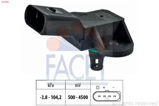 Drucksensor, Bremskraftverstärker FACET 10.3280 Bild Drucksensor, Bremskraftverstärker FACET 10.3280