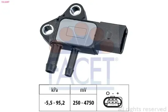 Sensor, Abgasdruck FACET 10.3297 Bild Sensor, Abgasdruck FACET 10.3297
