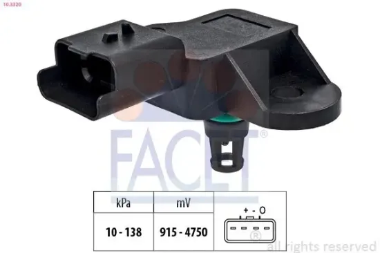 Luftdrucksensor, Höhenanpassung FACET 10.3320 Bild Luftdrucksensor, Höhenanpassung FACET 10.3320