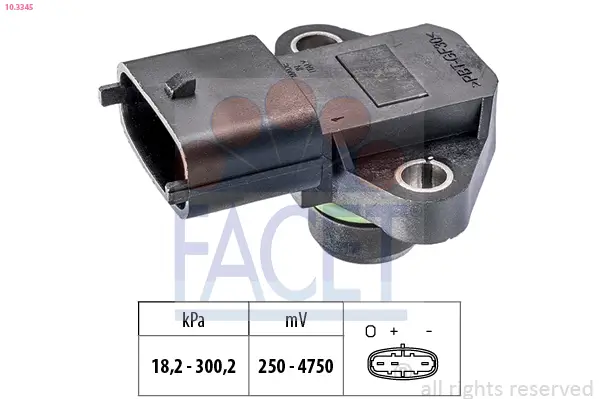 Luftdrucksensor, Höhenanpassung FACET 10.3345