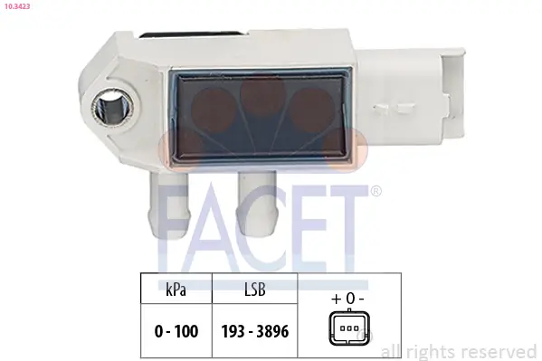 Luftdrucksensor, Höhenanpassung FACET 10.3423