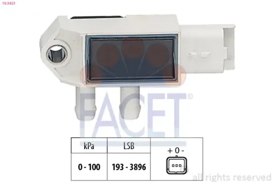 Luftdrucksensor, Höhenanpassung FACET 10.3423 Bild Luftdrucksensor, Höhenanpassung FACET 10.3423