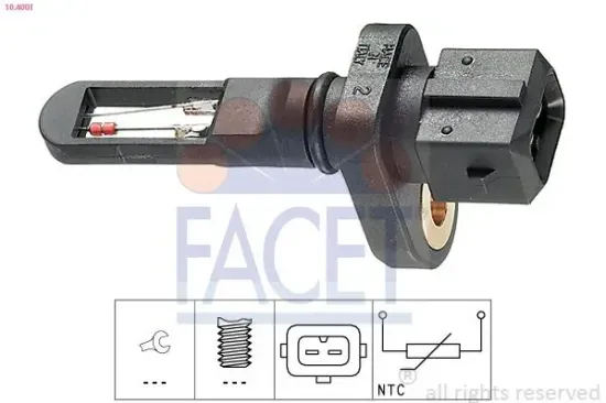 Sensor, Ansauglufttemperatur FACET 10.4001 Bild Sensor, Ansauglufttemperatur FACET 10.4001