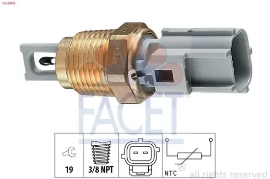 Sensor, Ansauglufttemperatur FACET 10.4004 Bild Sensor, Ansauglufttemperatur FACET 10.4004