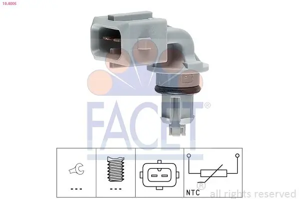 Sensor, Ansauglufttemperatur FACET 10.4005