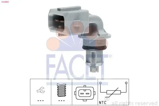 Sensor, Ansauglufttemperatur FACET 10.4005 Bild Sensor, Ansauglufttemperatur FACET 10.4005