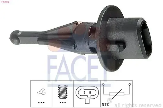 Sensor, Außentemperatur FACET 10.4010 Bild Sensor, Außentemperatur FACET 10.4010