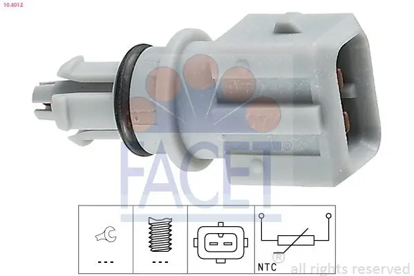 Sensor, Ansauglufttemperatur FACET 10.4012