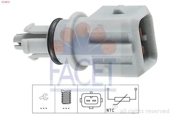 Sensor, Außentemperatur FACET 10.4012 Bild Sensor, Außentemperatur FACET 10.4012