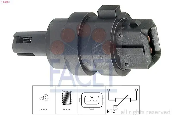 Sensor, Ansauglufttemperatur FACET 10.4013