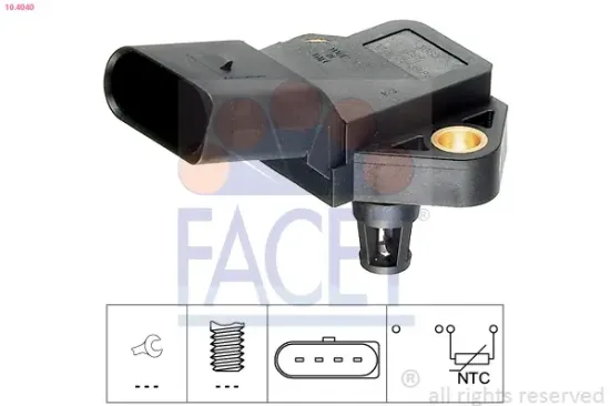 Sensor, Ansauglufttemperatur FACET 10.4040 Bild Sensor, Ansauglufttemperatur FACET 10.4040