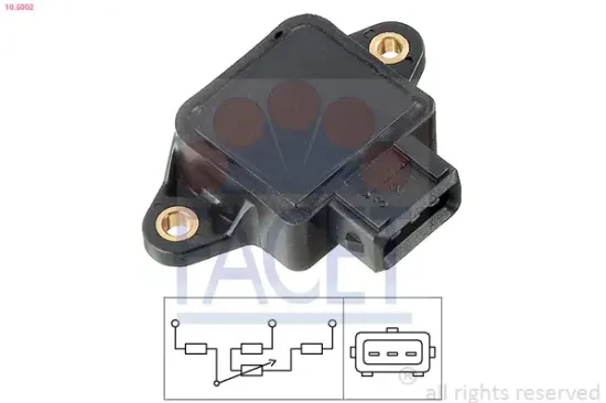 Sensor, Drosselklappenstellung FACET 10.5002 Bild Sensor, Drosselklappenstellung FACET 10.5002