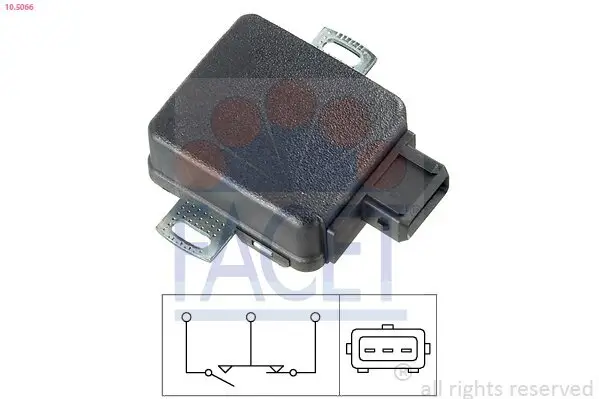 Sensor, Drosselklappenstellung FACET 10.5066