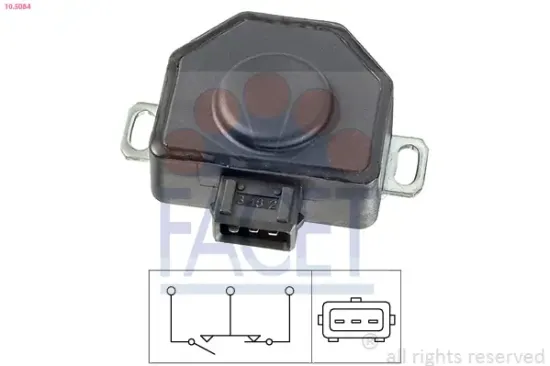 Sensor, Drosselklappenstellung FACET 10.5084 Bild Sensor, Drosselklappenstellung FACET 10.5084