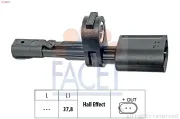 Sensor, Raddrehzahl FACET 21.0017