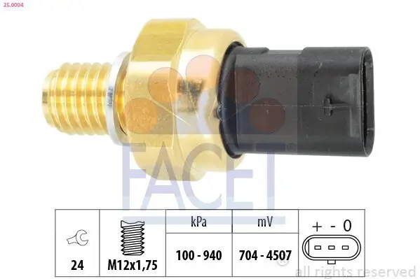 Sensor, Öldruck FACET 25.0004