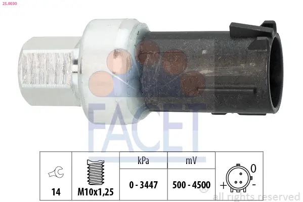 Druckschalter, Klimaanlage FACET 25.0030