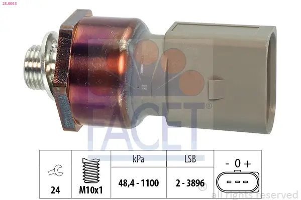 Sensor, Öldruck FACET 25.0053