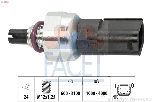 Druckschalter, Klimaanlage FACET 25.0082