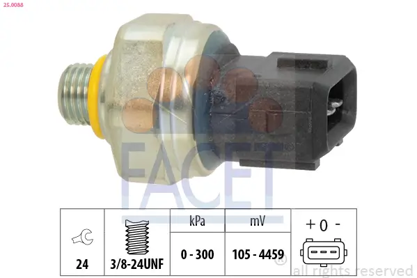 Druckschalter, Klimaanlage FACET 25.0088