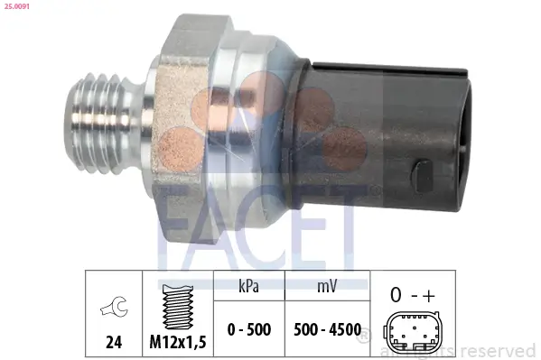 Sensor, Öldruck FACET 25.0091