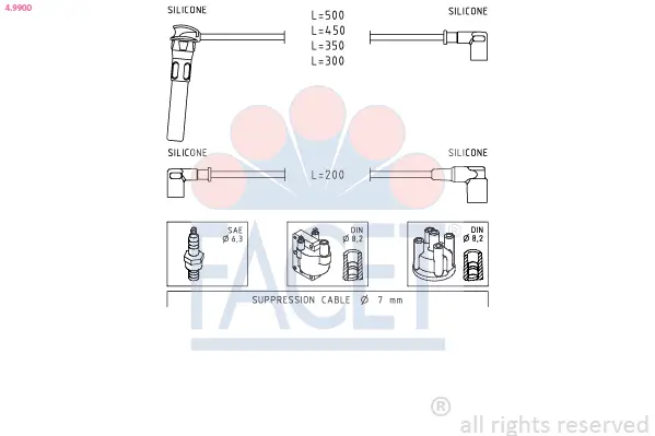 Zündleitungssatz FACET 4.9900