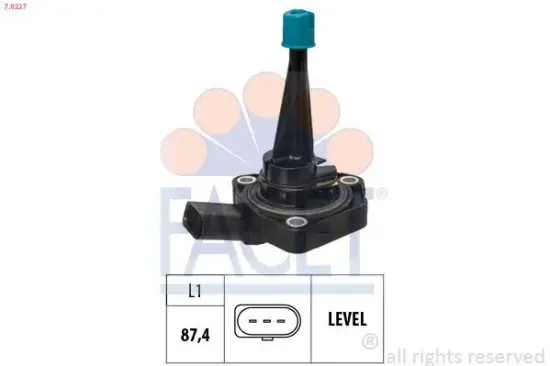 Sensor, Motorölstand FACET 7.0227 Bild Sensor, Motorölstand FACET 7.0227