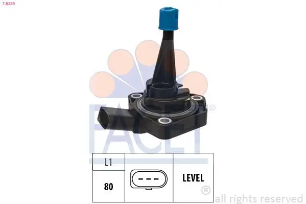 Sensor, Motorölstand FACET 7.0229