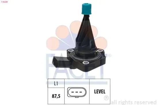 Sensor, Motorölstand FACET 7.0230 Bild Sensor, Motorölstand FACET 7.0230