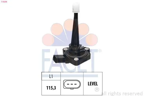 Sensor, Motorölstand FACET 7.0238