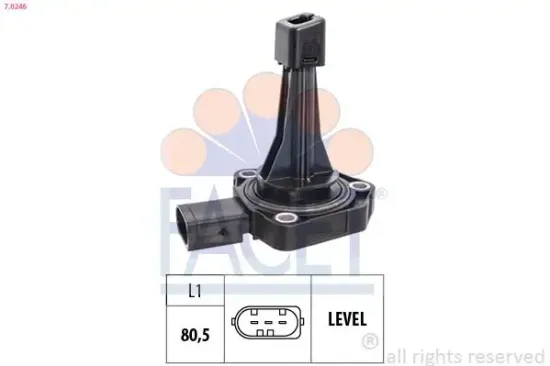 Sensor, Motorölstand FACET 7.0246 Bild Sensor, Motorölstand FACET 7.0246