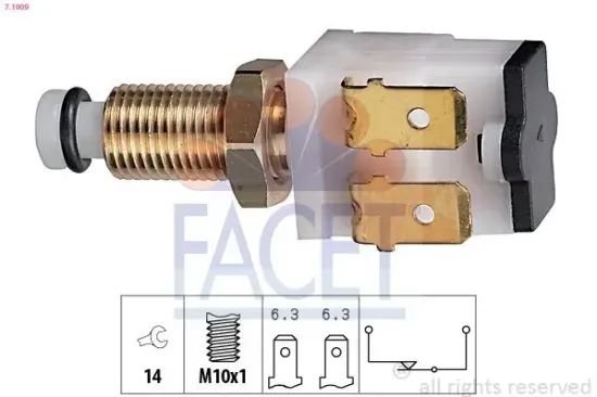 Bremslichtschalter FACET 7.1009 Bild Bremslichtschalter FACET 7.1009