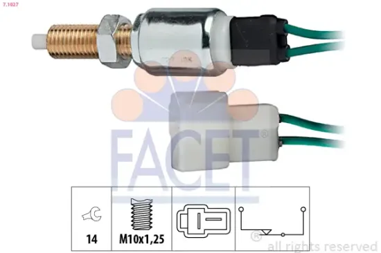 Bremslichtschalter FACET 7.1027 Bild Bremslichtschalter FACET 7.1027