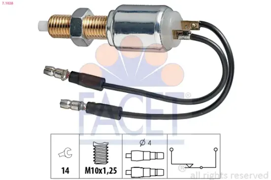 Bremslichtschalter FACET 7.1028 Bild Bremslichtschalter FACET 7.1028