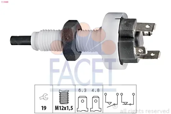 Bremslichtschalter FACET 7.1049 Bild Bremslichtschalter FACET 7.1049