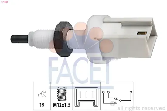 Bremslichtschalter FACET 7.1067 Bild Bremslichtschalter FACET 7.1067