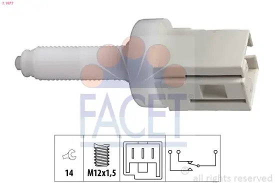 Bremslichtschalter FACET 7.1077 Bild Bremslichtschalter FACET 7.1077