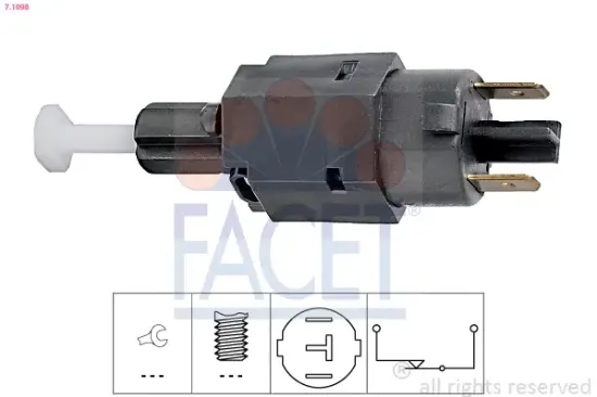Bremslichtschalter FACET 7.1098 Bild Bremslichtschalter FACET 7.1098