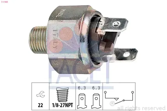Bremslichtschalter FACET 7.1101 Bild Bremslichtschalter FACET 7.1101