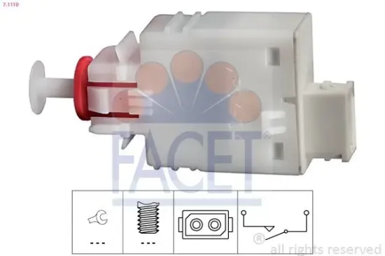 Bremslichtschalter FACET 7.1110 Bild Bremslichtschalter FACET 7.1110