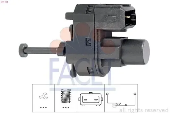 Bremslichtschalter FACET 7.1111 Bild Bremslichtschalter FACET 7.1111