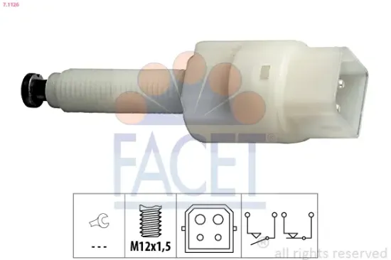 Bremslichtschalter FACET 7.1126 Bild Bremslichtschalter FACET 7.1126