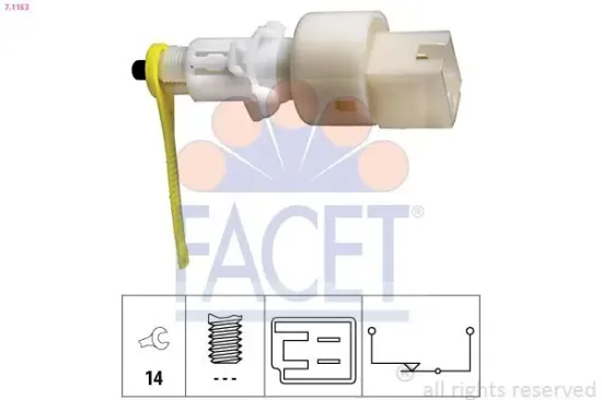 Bremslichtschalter FACET 7.1153 Bild Bremslichtschalter FACET 7.1153