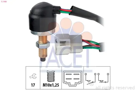Bremslichtschalter FACET 7.1166 Bild Bremslichtschalter FACET 7.1166