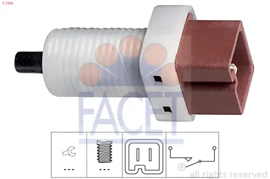 Schalter, Kupplungsbetätigung (GRA) FACET 7.1192 Bild Schalter, Kupplungsbetätigung (GRA) FACET 7.1192